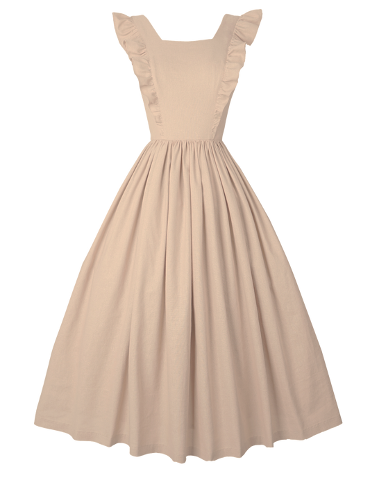 MTO - Lorraine Dress Sand Dollar Linen