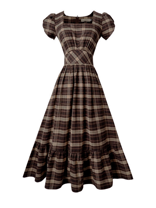 MTO - Ava Dress "Mulholland Plaid"