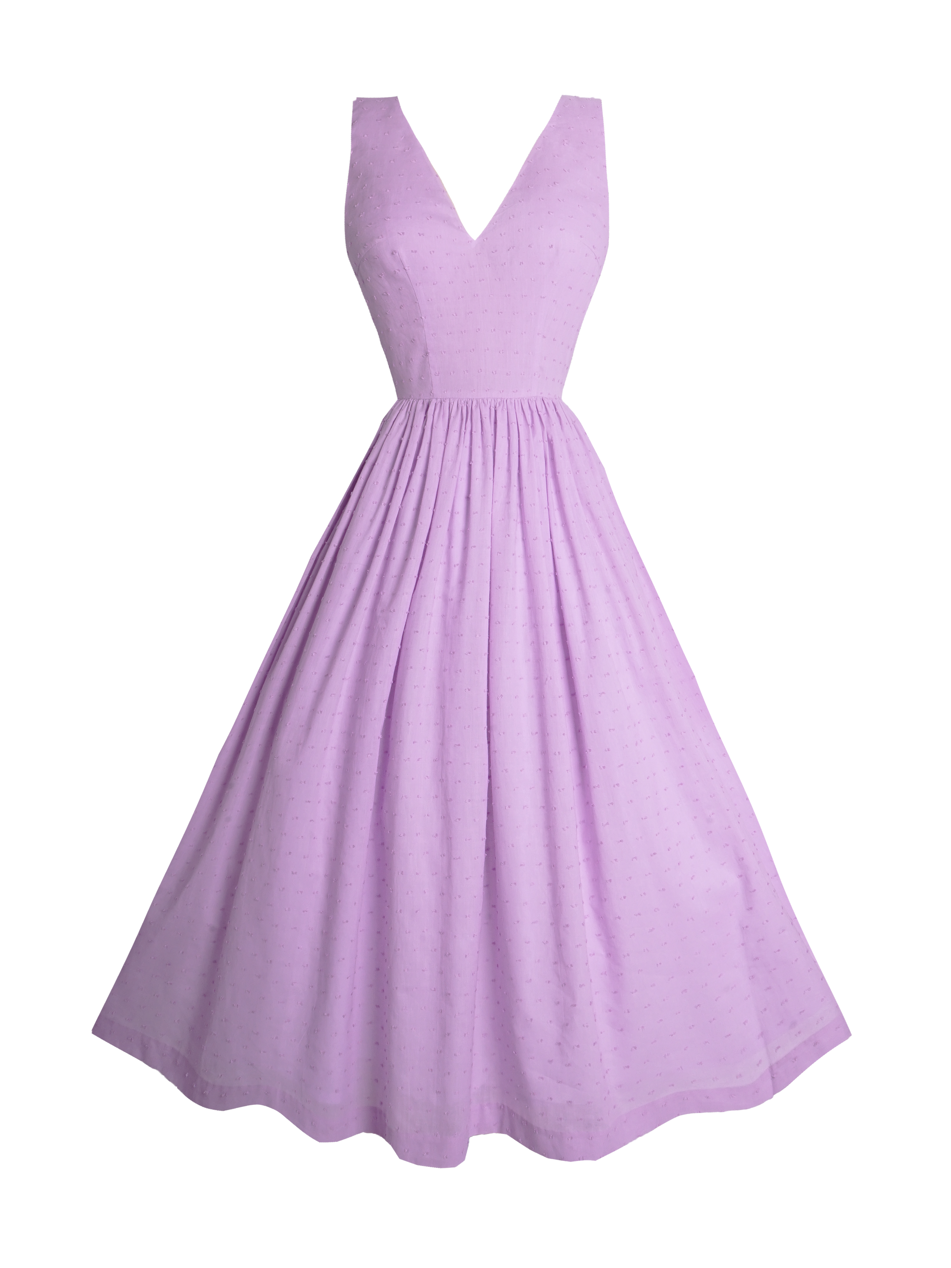 MTO - Diana Dress in "Dotted Swiss" Lavender