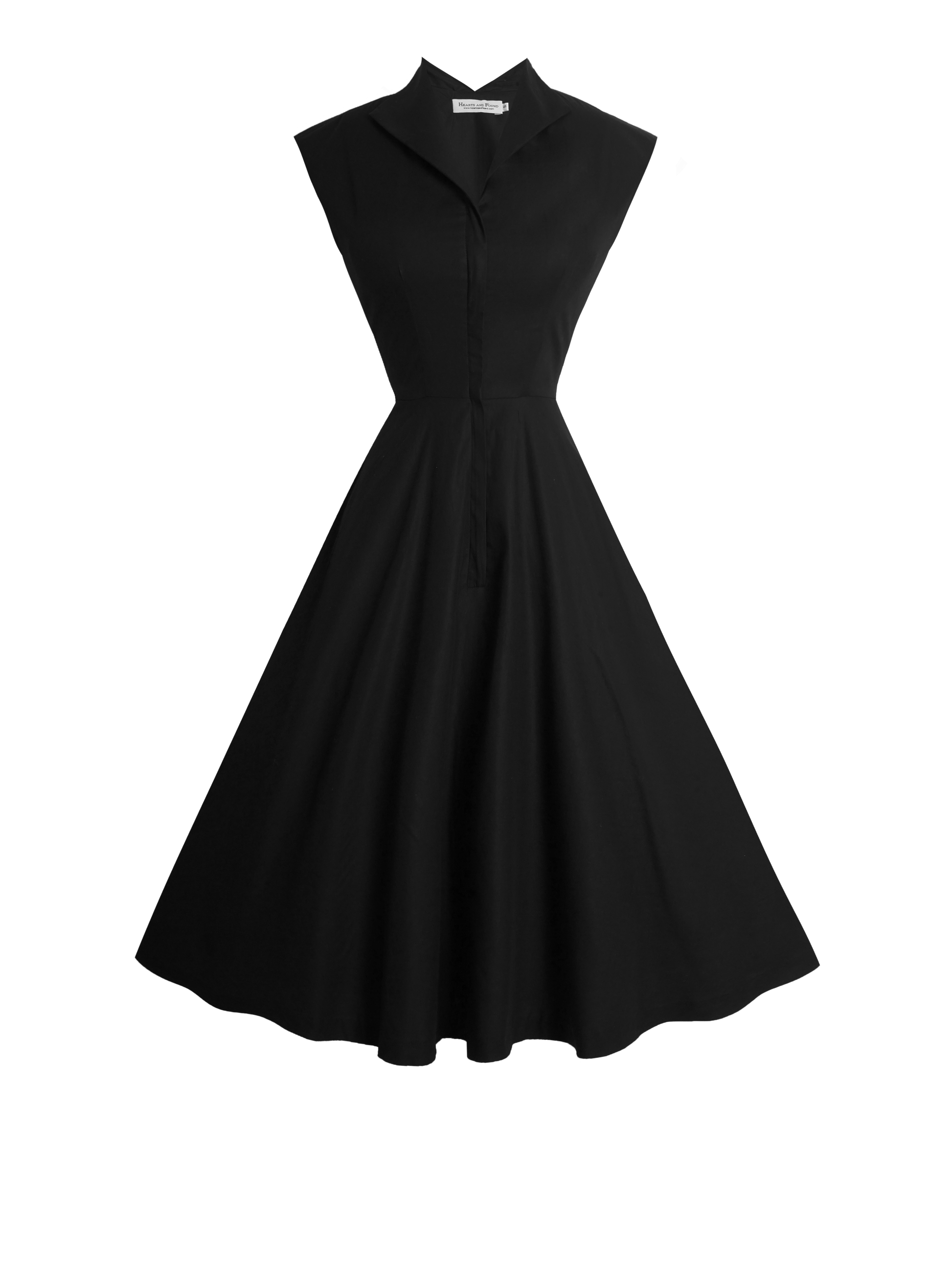 MTO - Doris Dress Raven Black Cotton