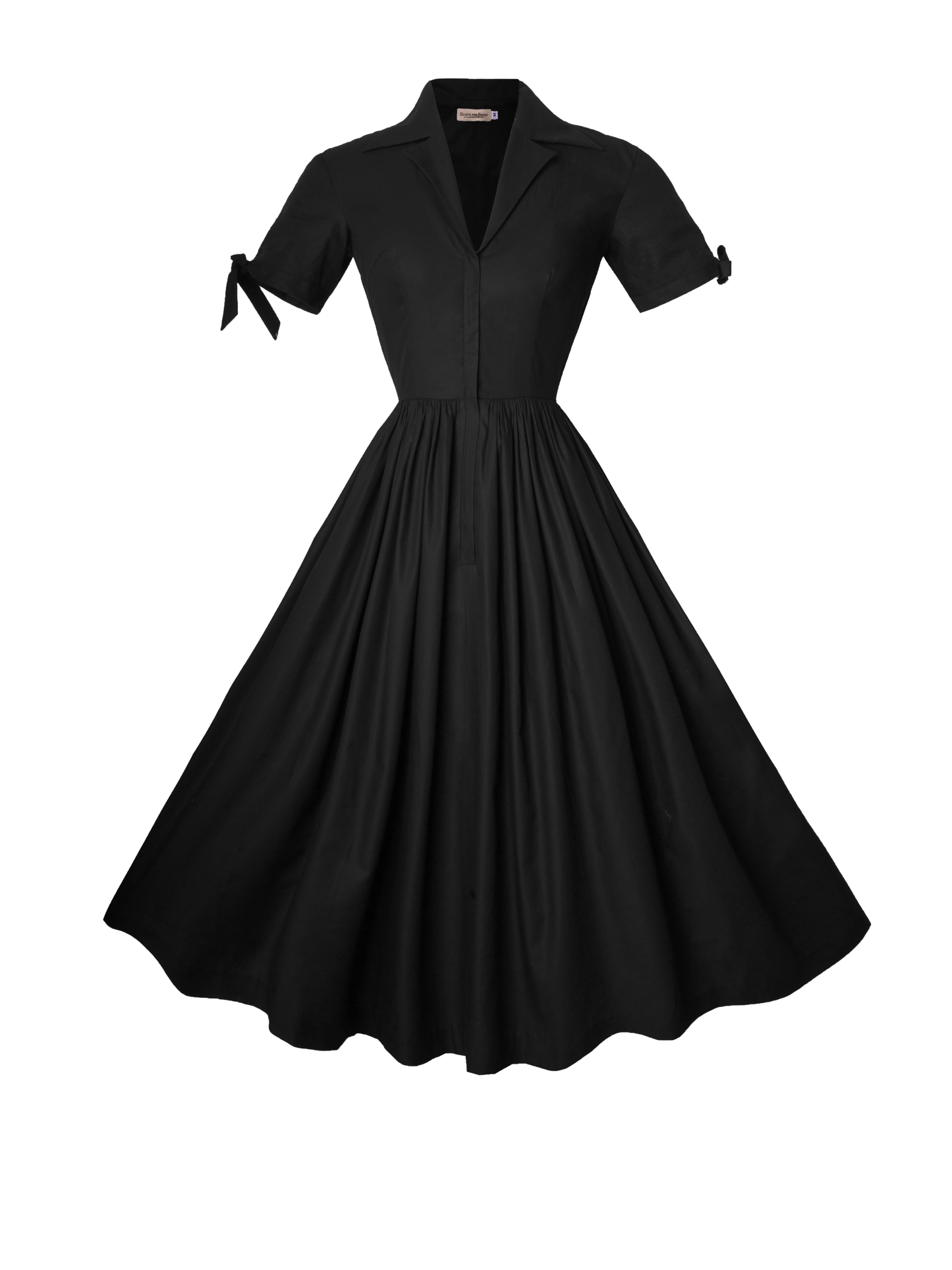 MTO - Trudie Dress in Raven Black Cotton