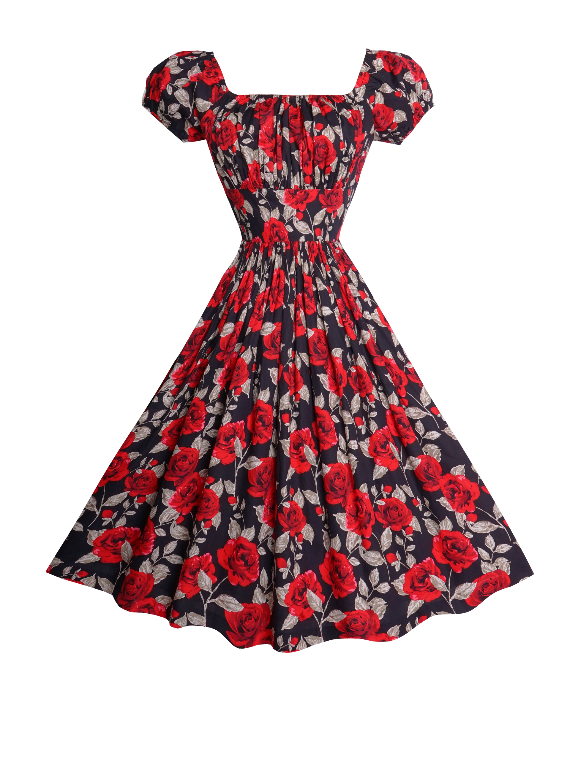 MTO - Loretta Dress "Si Senorita" Black