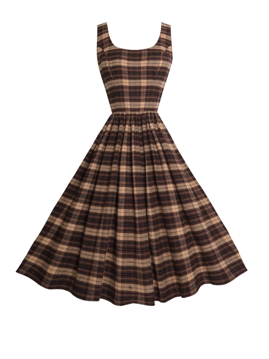 MTO - Emily Dress "Mulholland Plaid"
