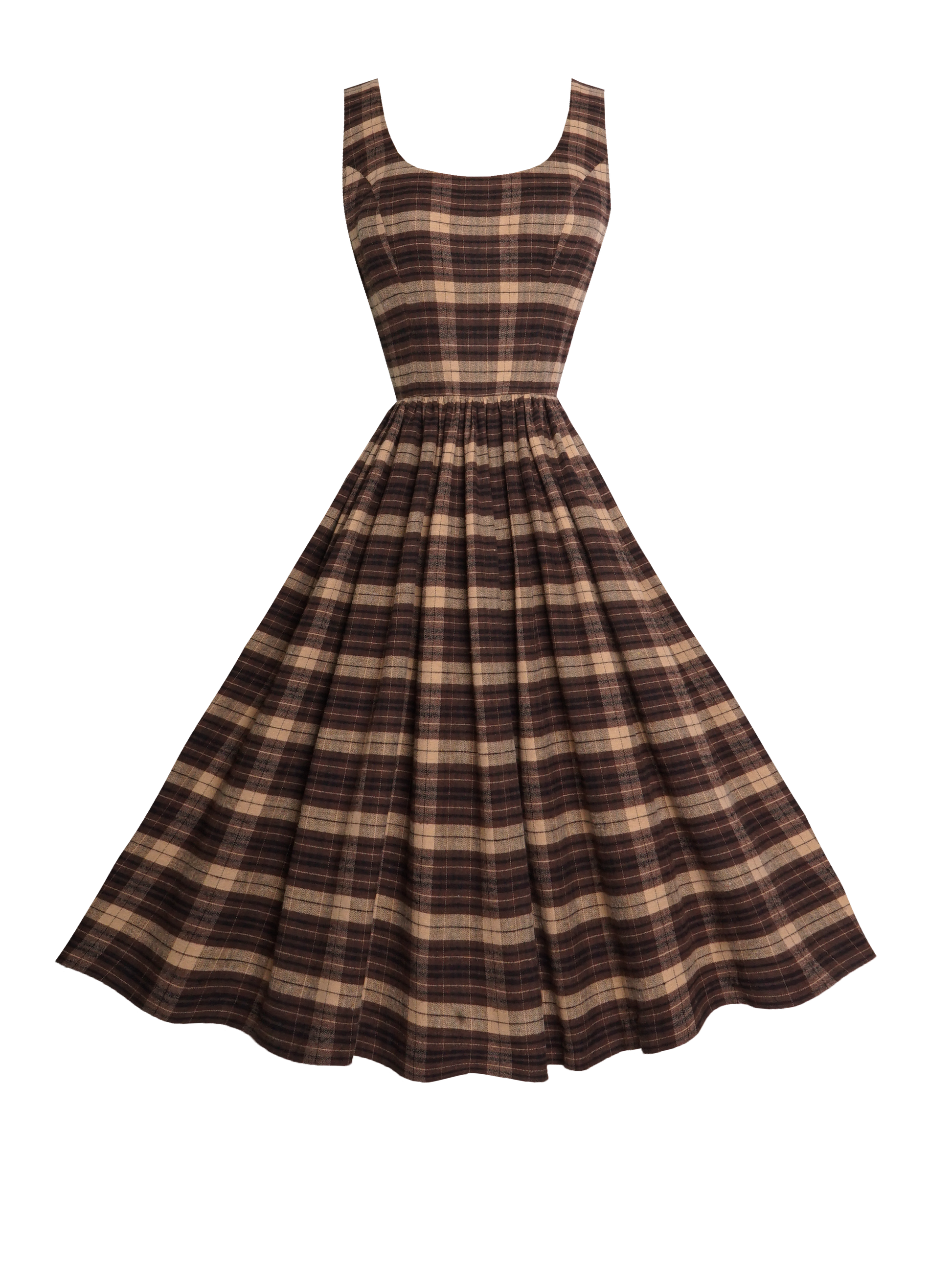 RTS - Emily Dress - "Mulholland Plaid" - Midi Length