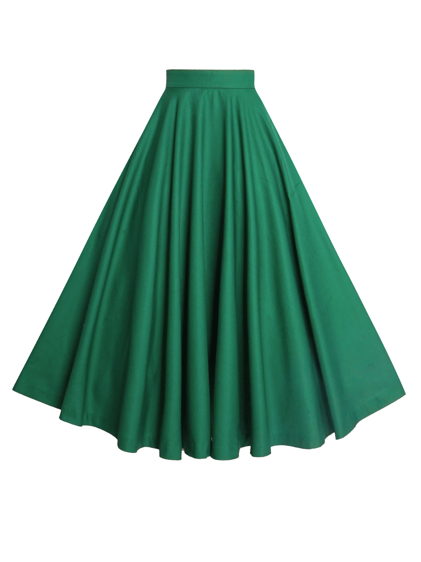 MTO - Lindy Skirt in Pine Green Cotton