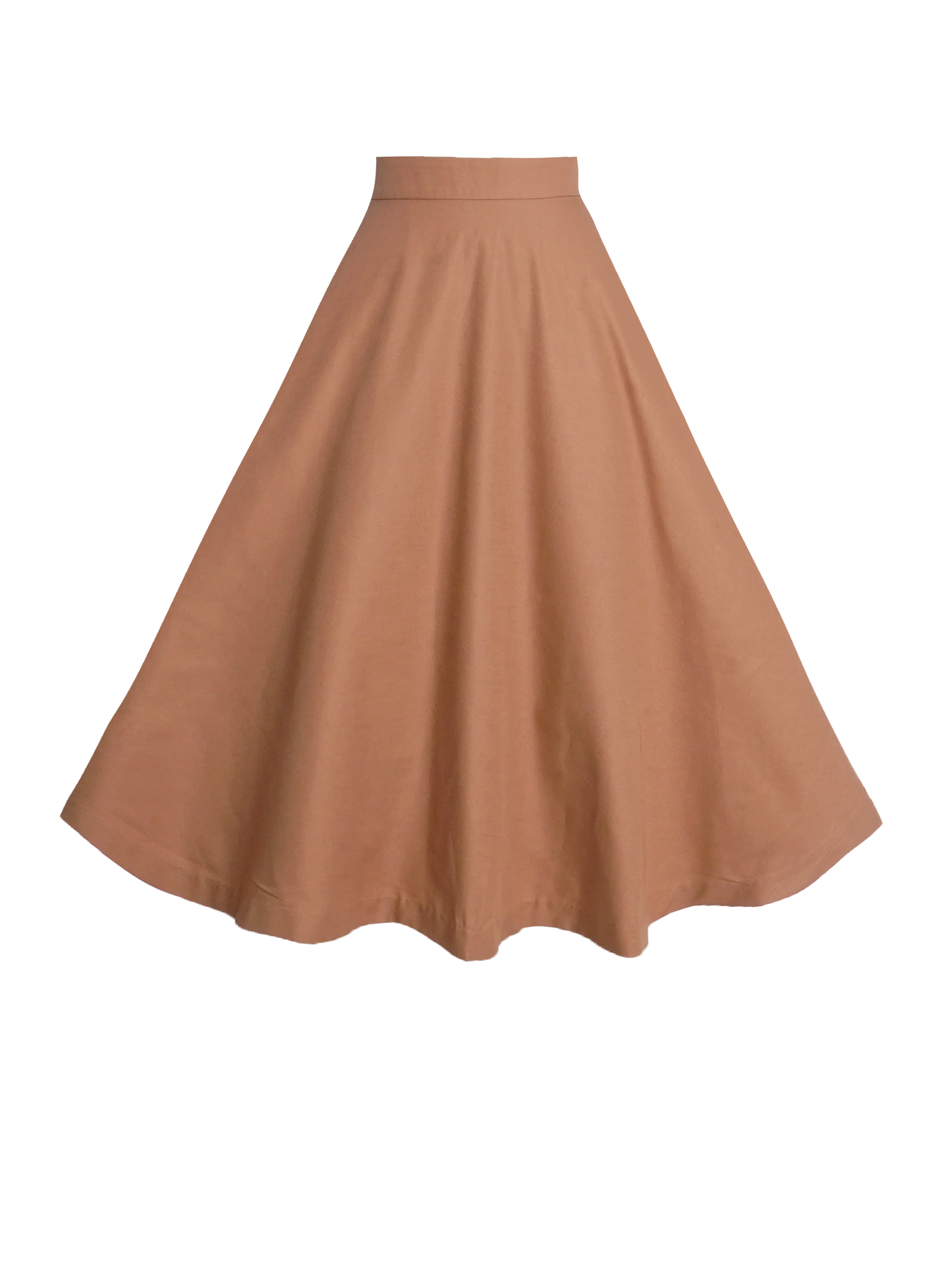 MTO - Lilian Skirt Chocolate Brown Cotton