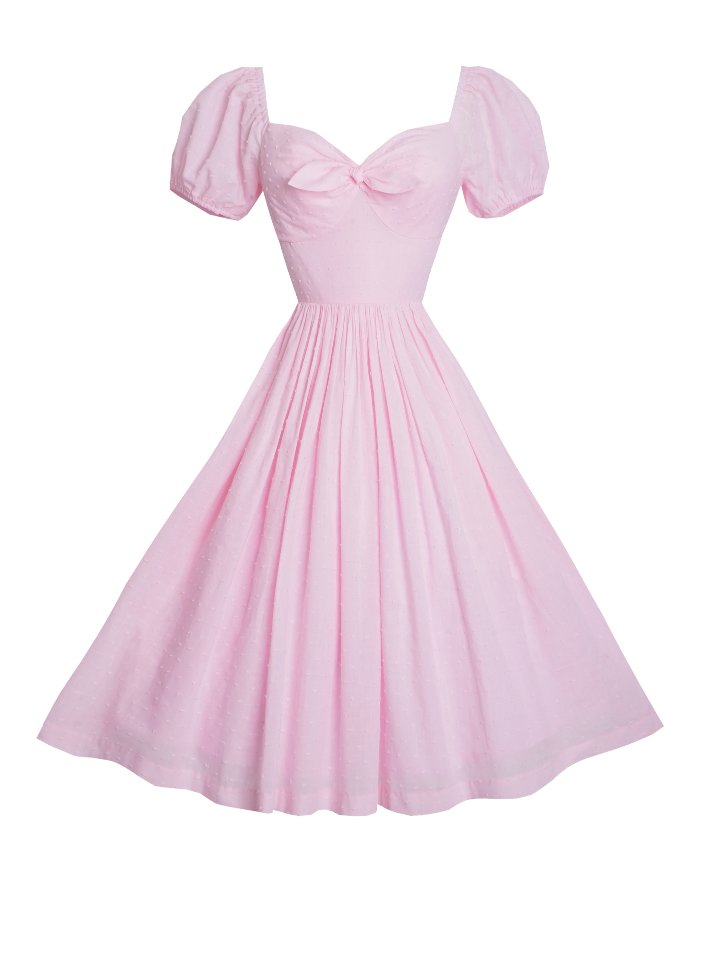 MTO - Dottie Dress "Dotted Swiss" Pale Pink