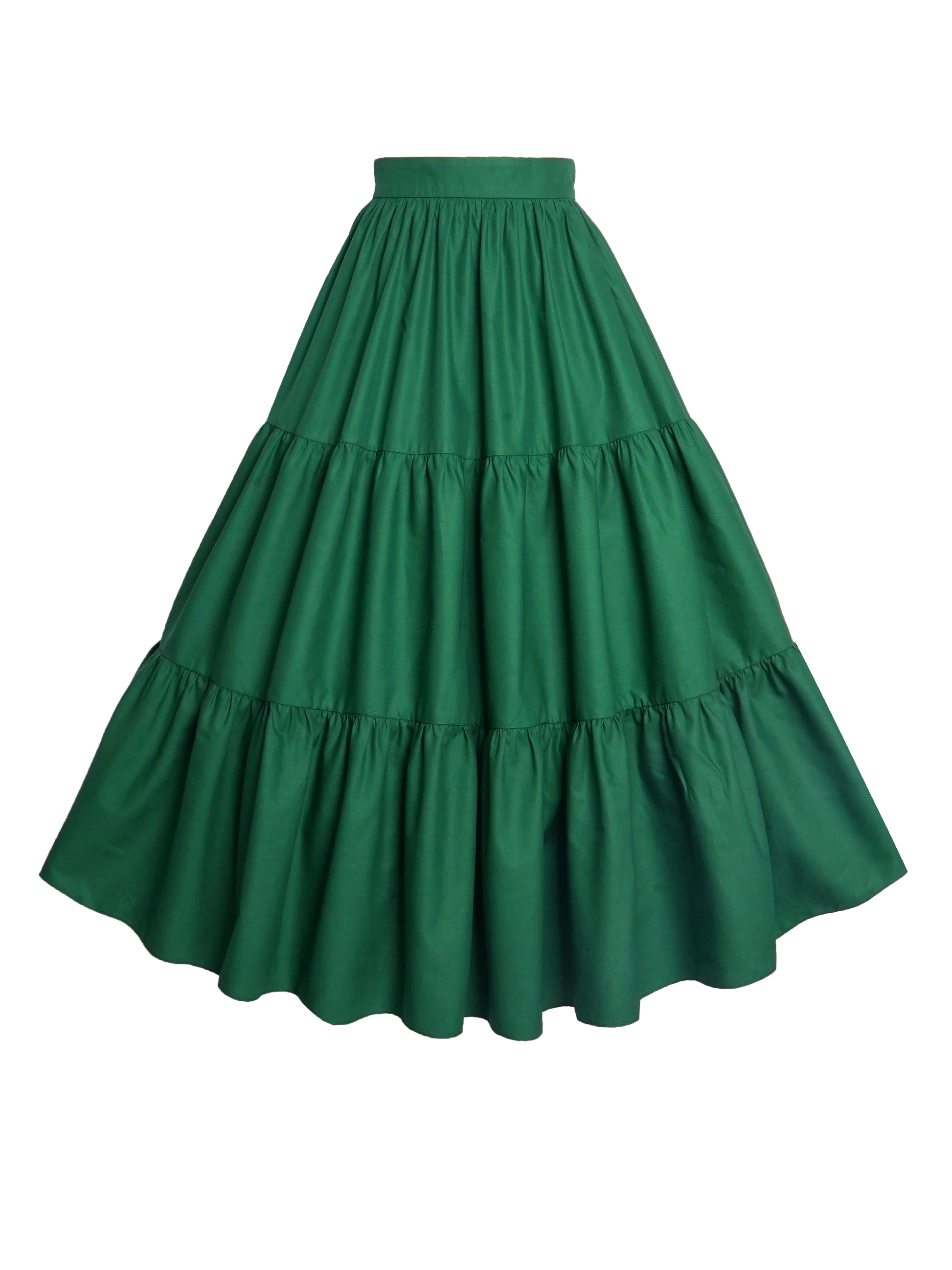 MTO - Pippa Skirt Pine Green Cotton