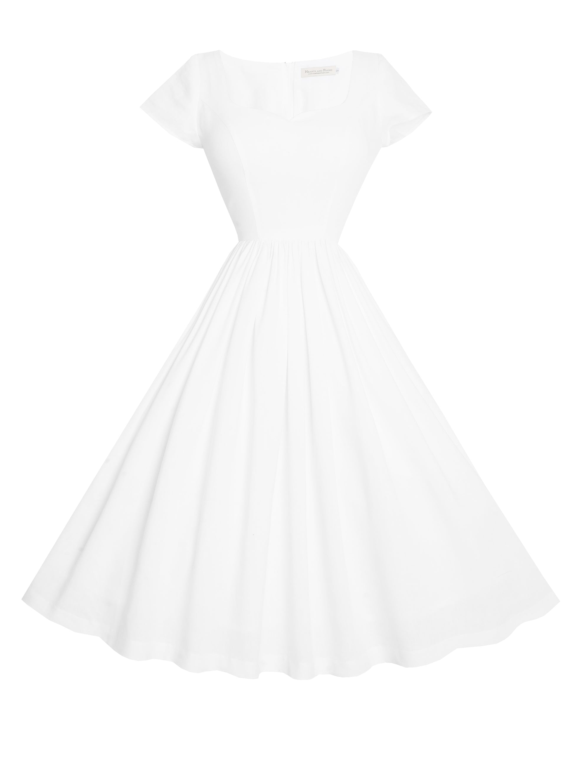 MTO - Evelyn Dress White Linen