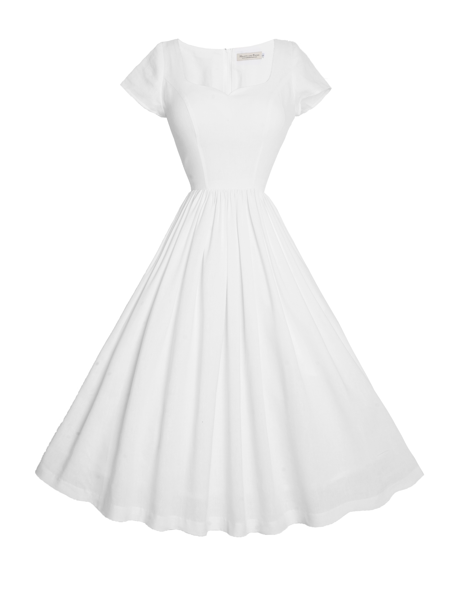 MTO - Evelyn Dress in White Cotton