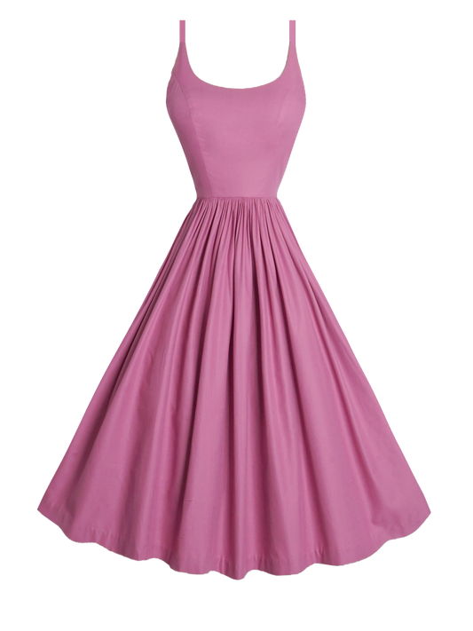 MTO - Penelope Dress Mauve Rose Cotton