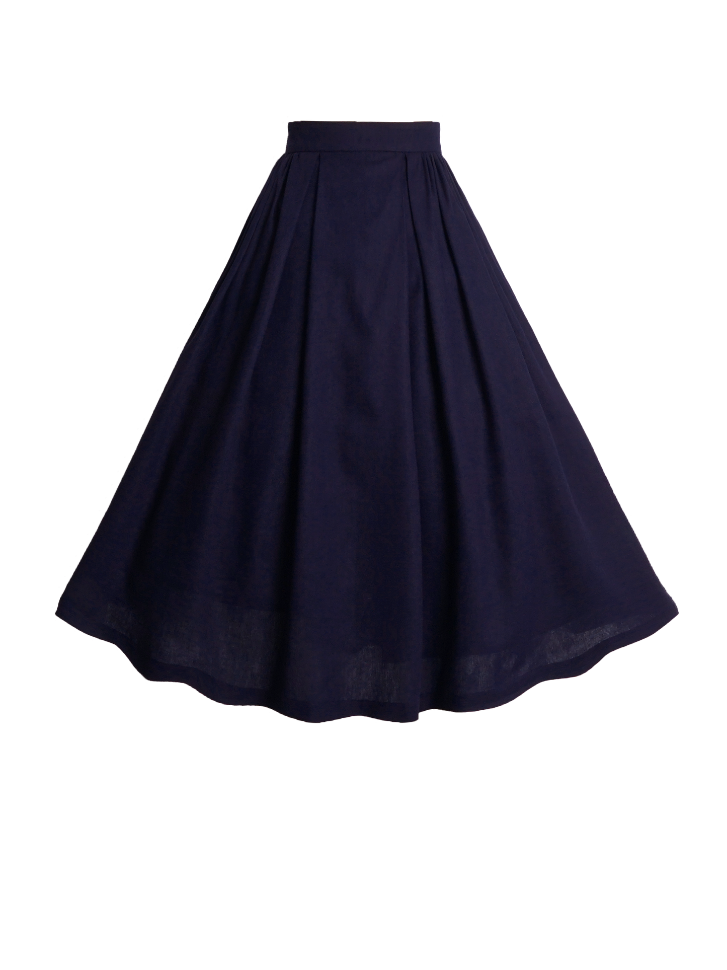 MTO - Ruthie Skirt in Indigo Blue Linen
