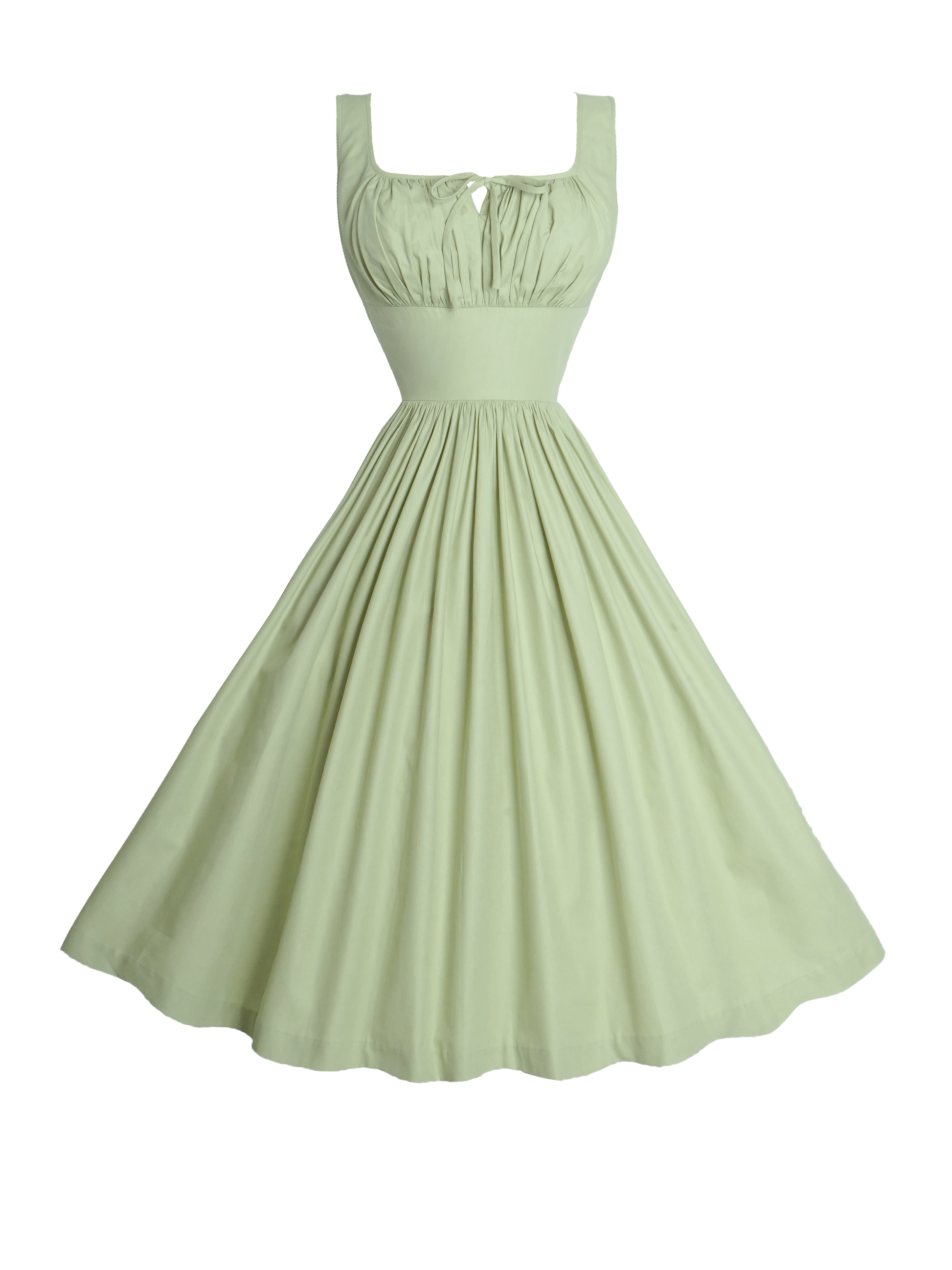 MTO - Michelle Dress Melon Green Cotton
