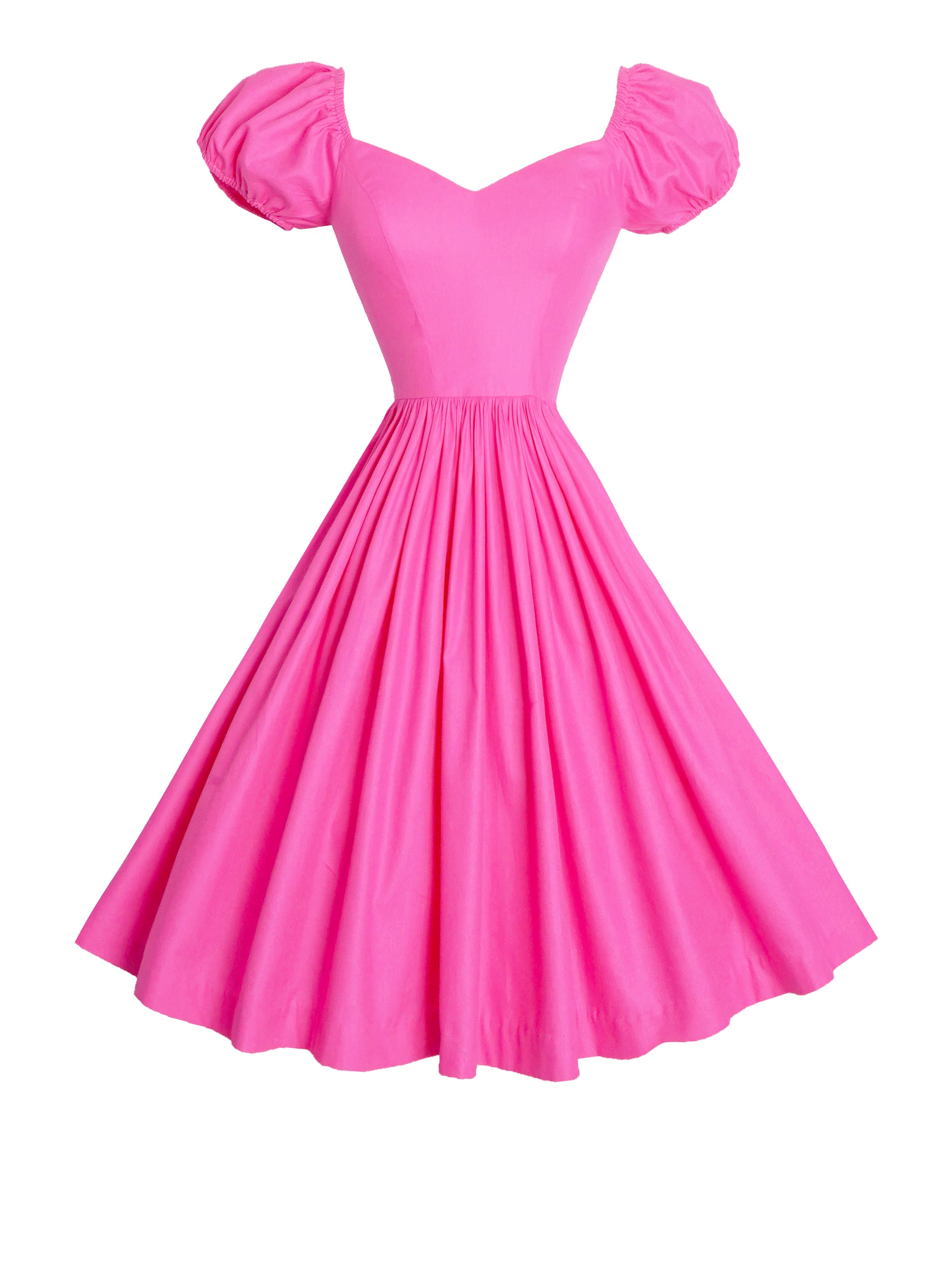 MTO - Margaret Dress Barbie Doll Pink Cotton