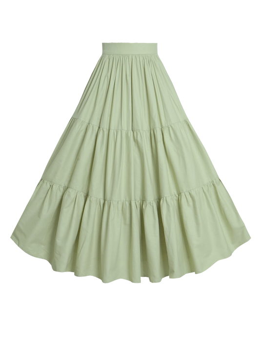 MTO - Pippa Skirt Melon Green Cotton