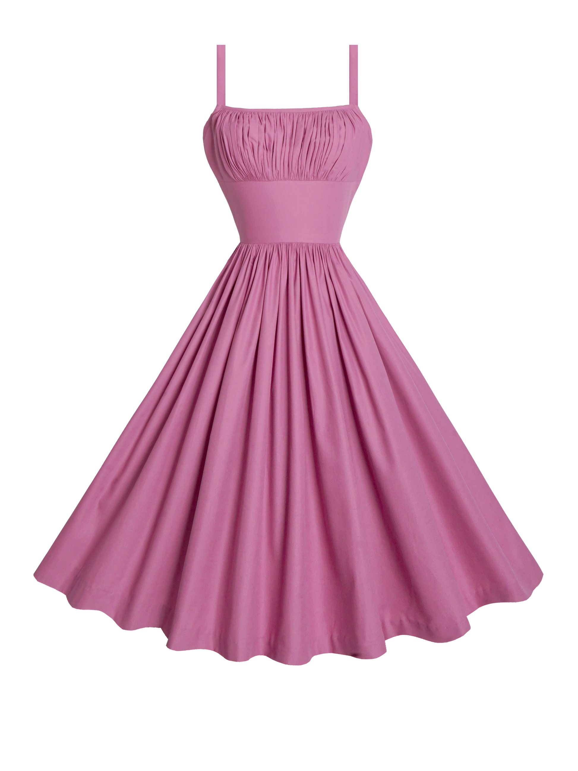 MTO - Grace Dress in Mauve Rose Cotton