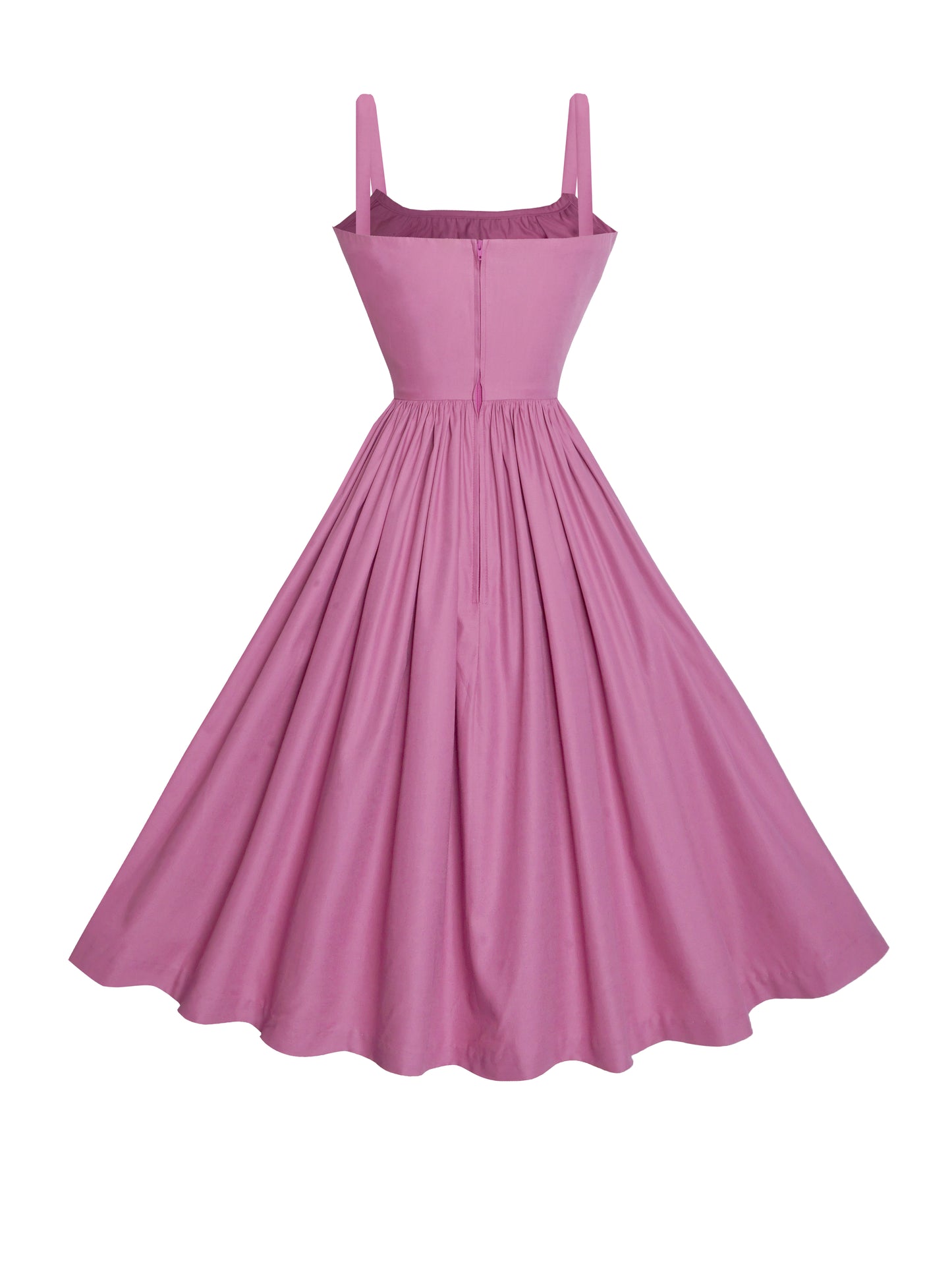 MTO - Grace Dress in Mauve Rose Cotton