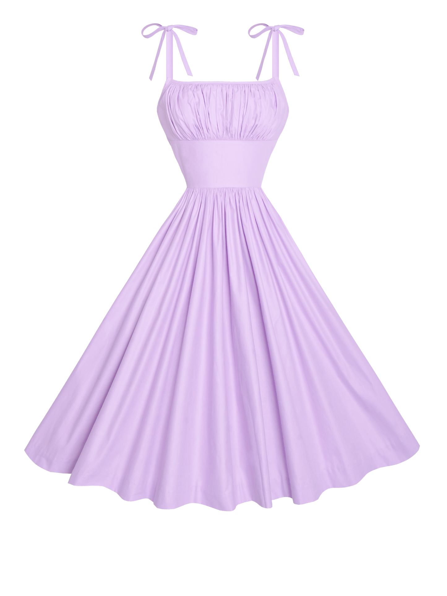 MTO - Kelly Dress in Light Lavender Cotton