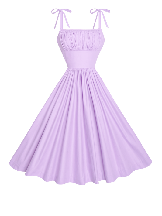 MTO - Kelly Dress in Light Lavender Cotton