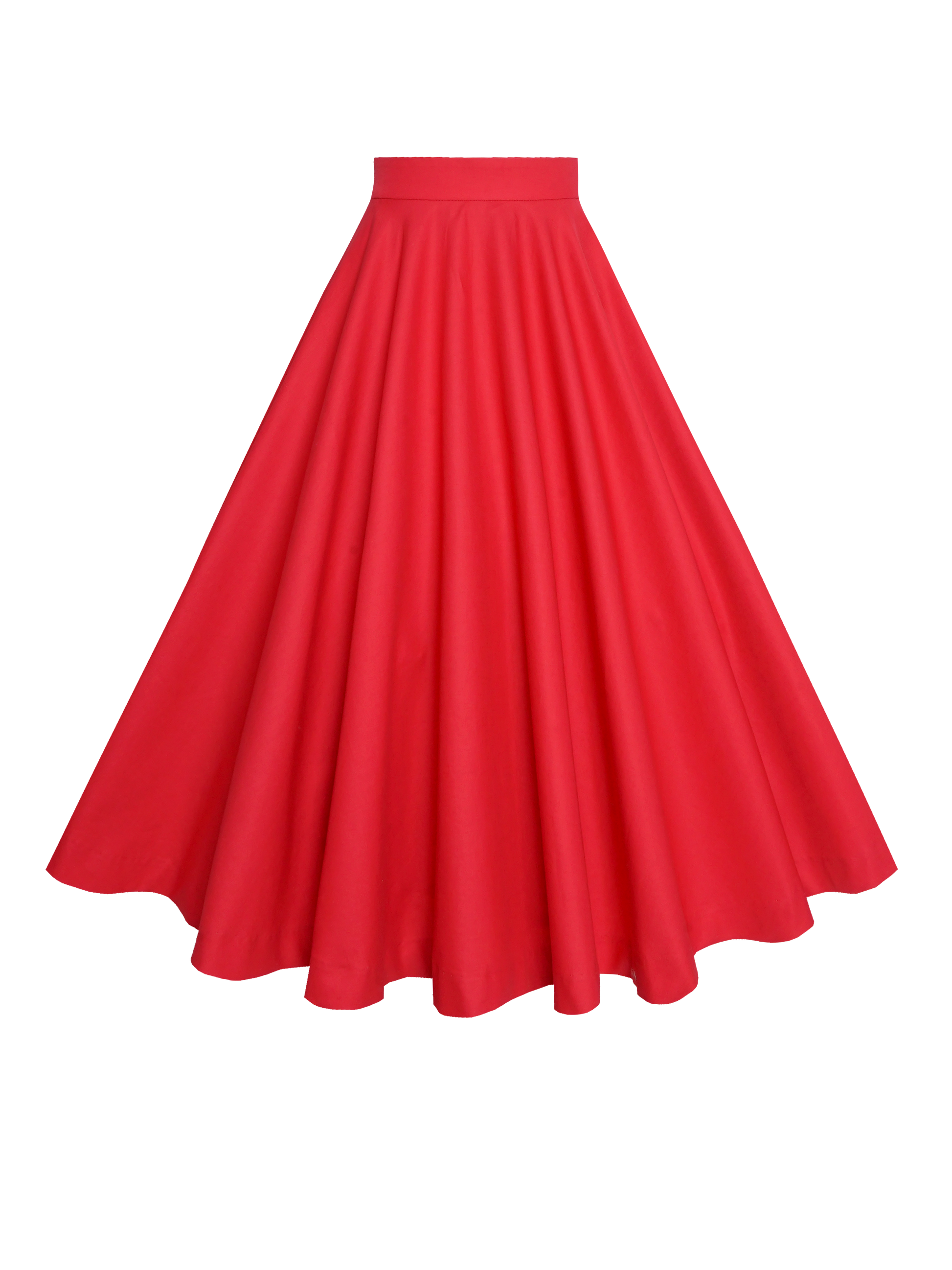 MTO - Lindy Skirt Cardinal Red Cotton