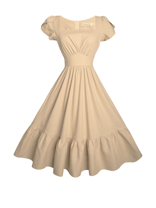 MTO - Ava Dress Sand Dollar Linen