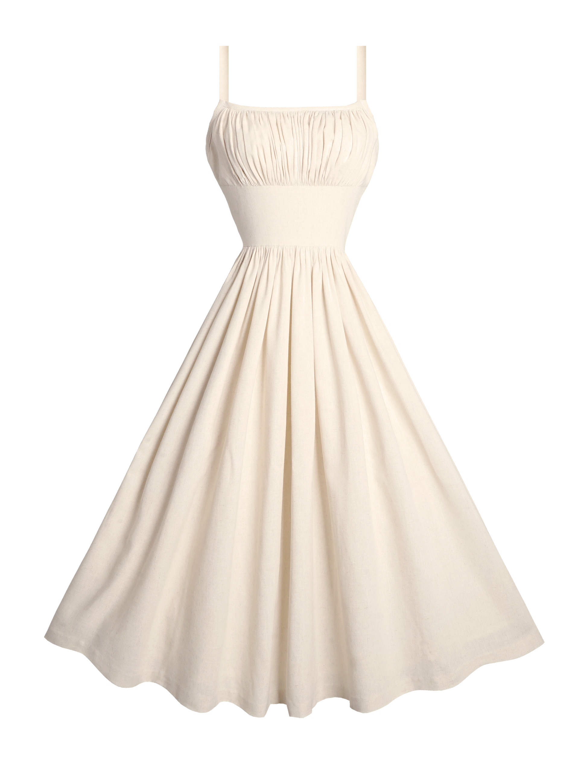 MTO - Grace Dress in Parchment Ivory Linen