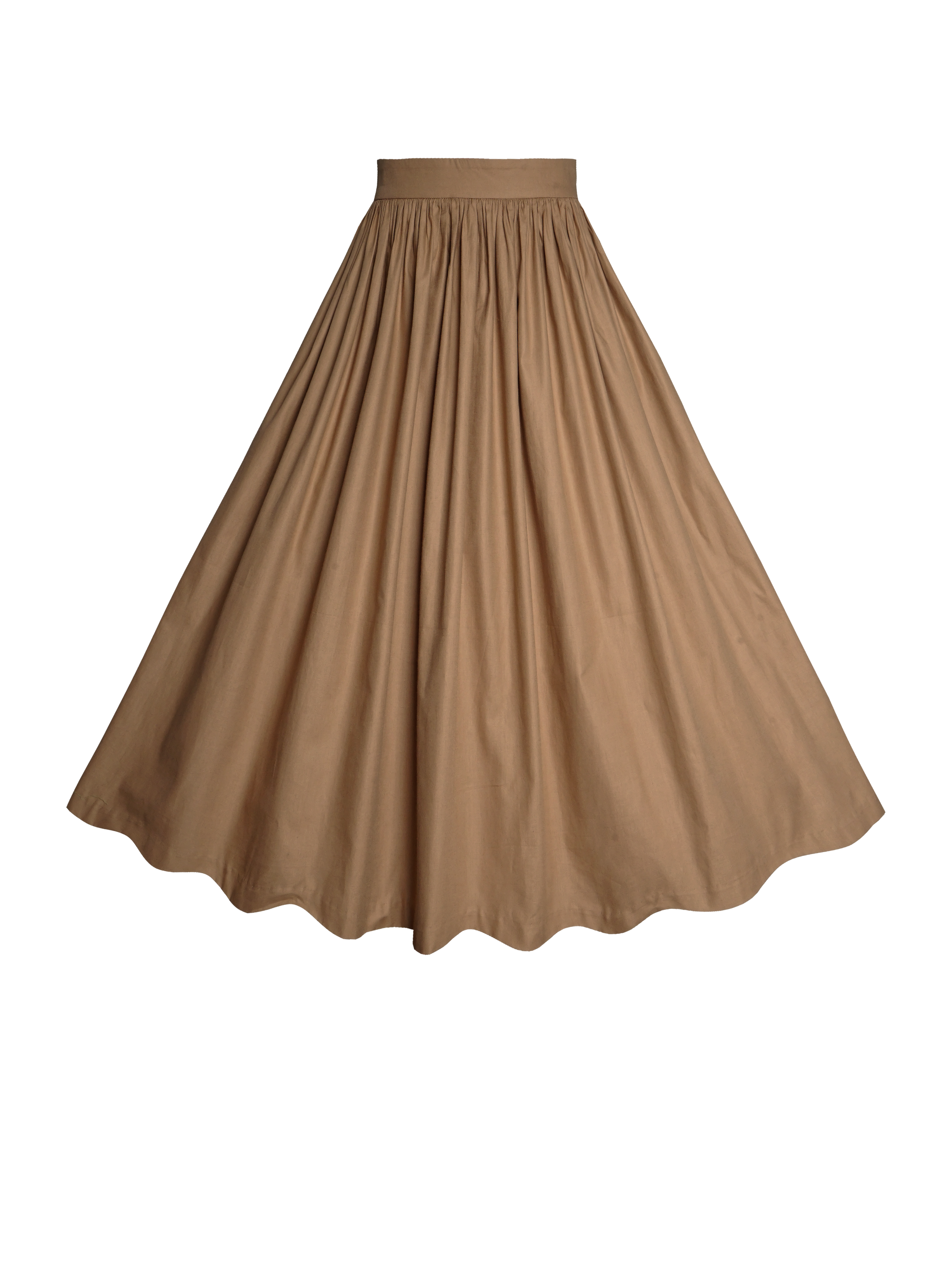 MTO - Lola Skirt Camel Beige Cotton