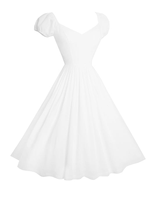RTS - S - Margaret Dress White Cotton