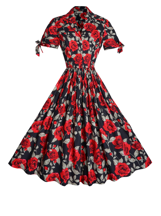 MTO - Trudie Dress in "Si Senorita" Black