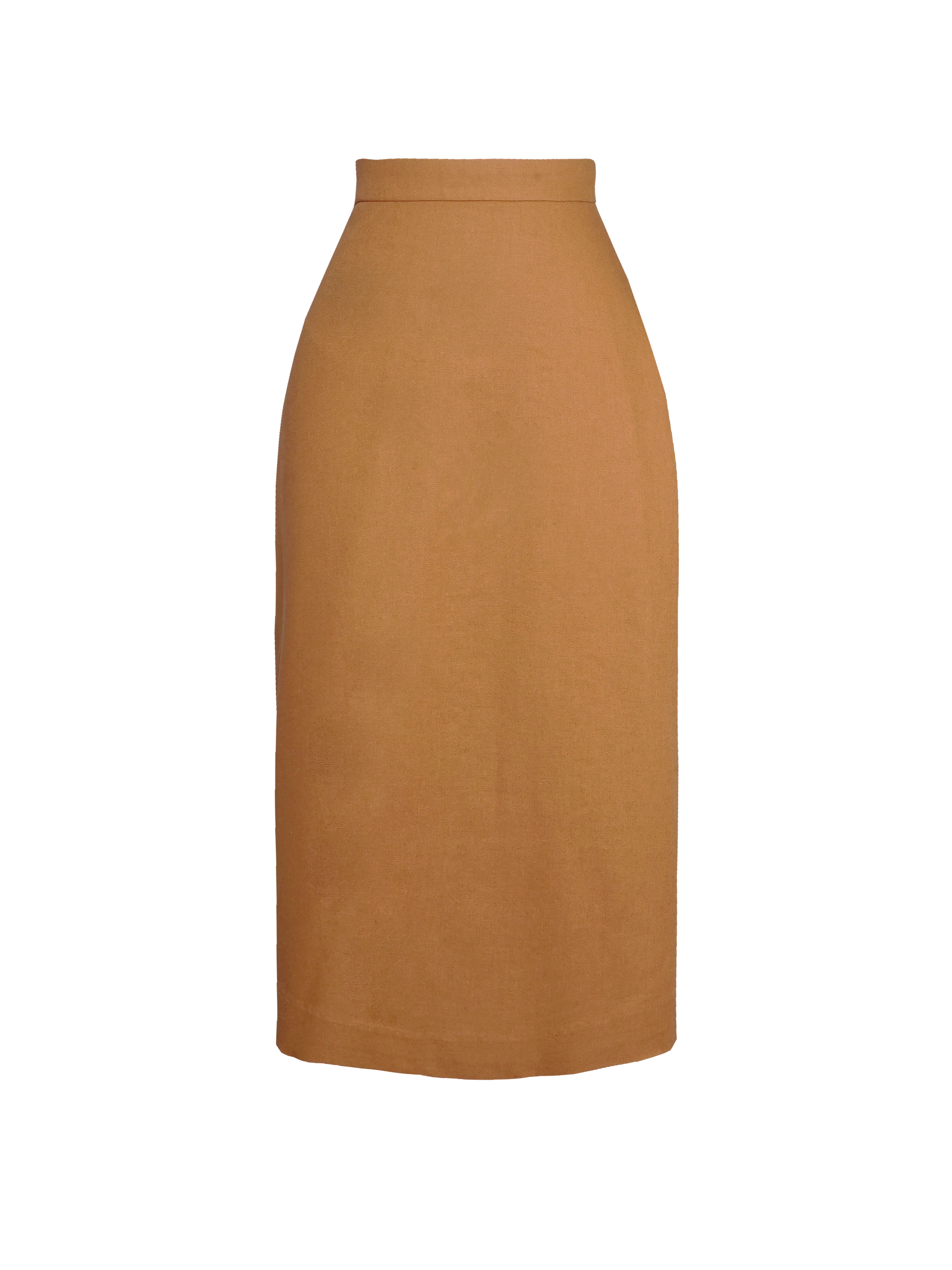 MTO - Draper Skirt Caramel Linen