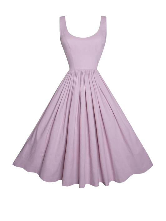 MTO - Emily Dress in Lilac Purple Linen