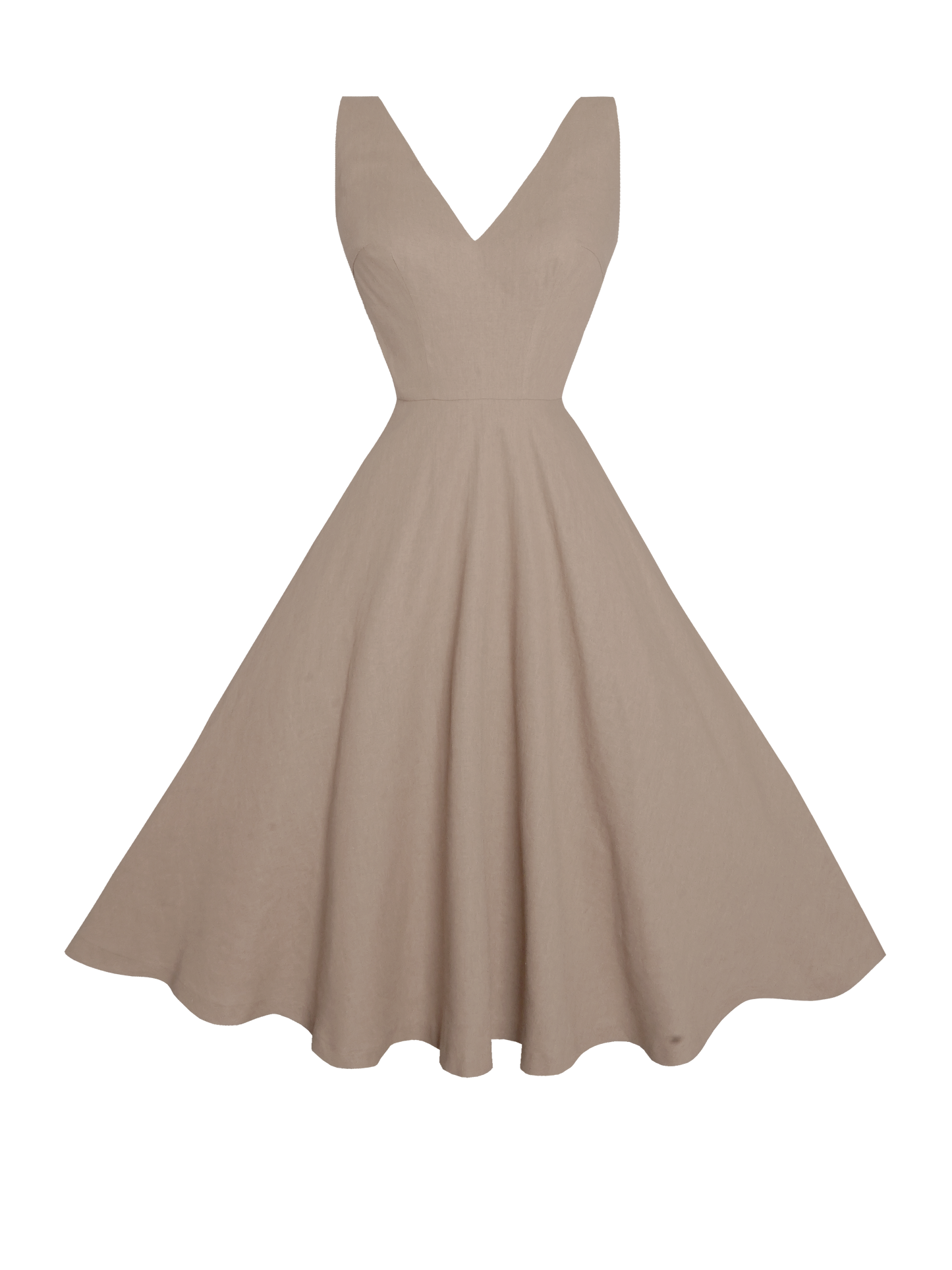 MTO - Diana Dress in Sephia Linen