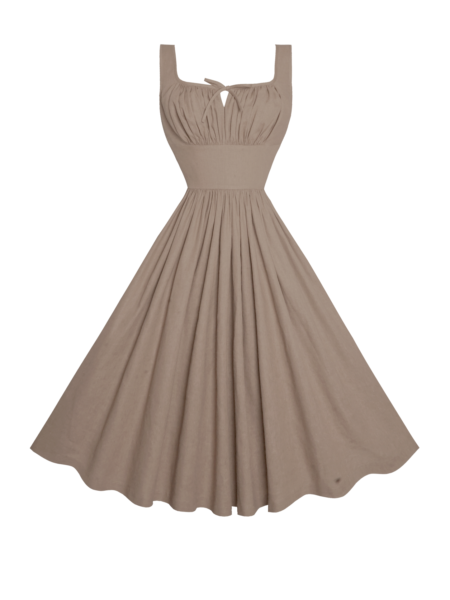 MTO - Michelle Dress in Sephia Linen
