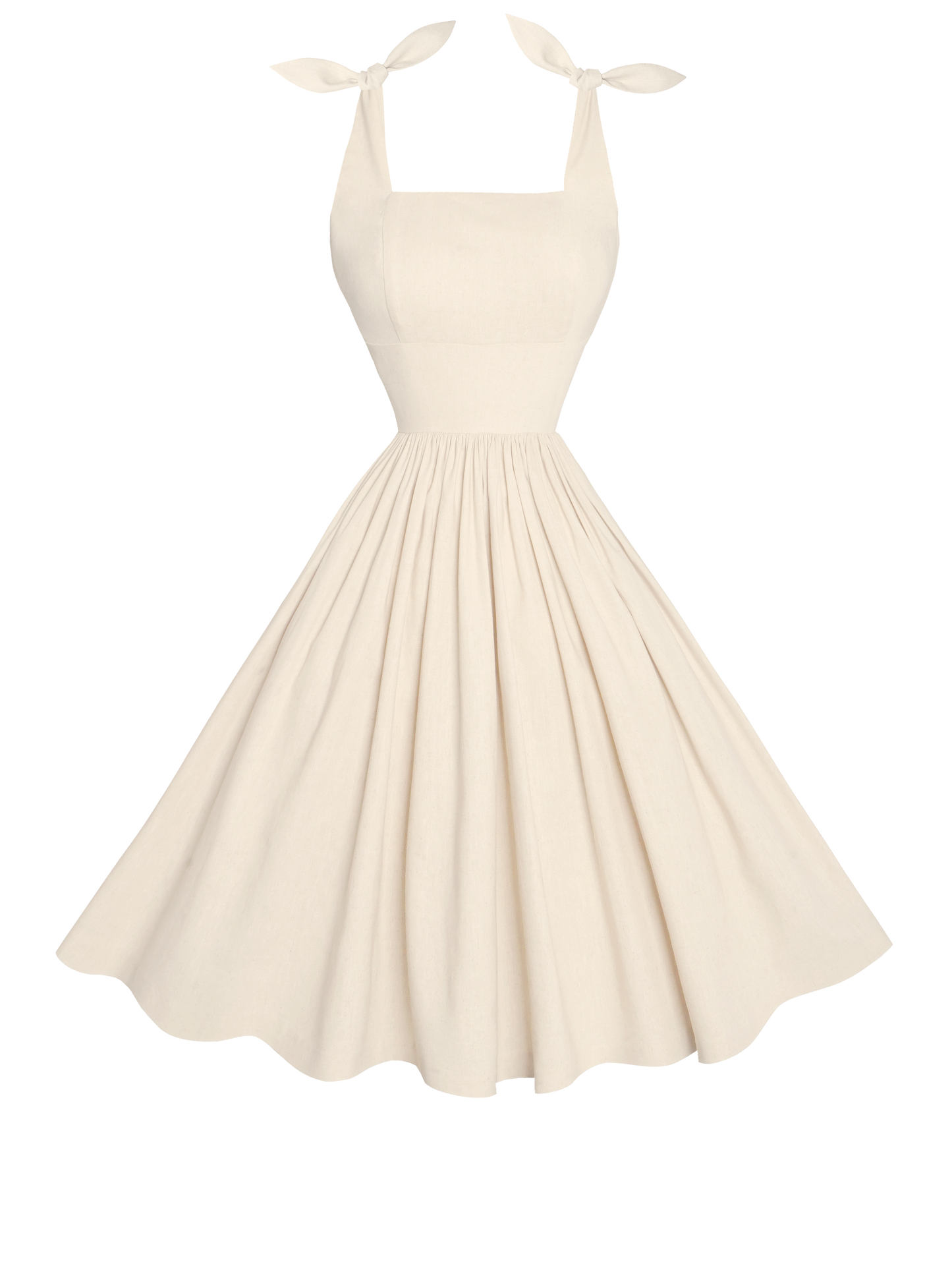MTO - Gilda Dress Parchment Ivory Linen