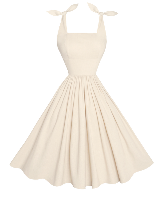 MTO - Gilda Dress Parchment Ivory Linen