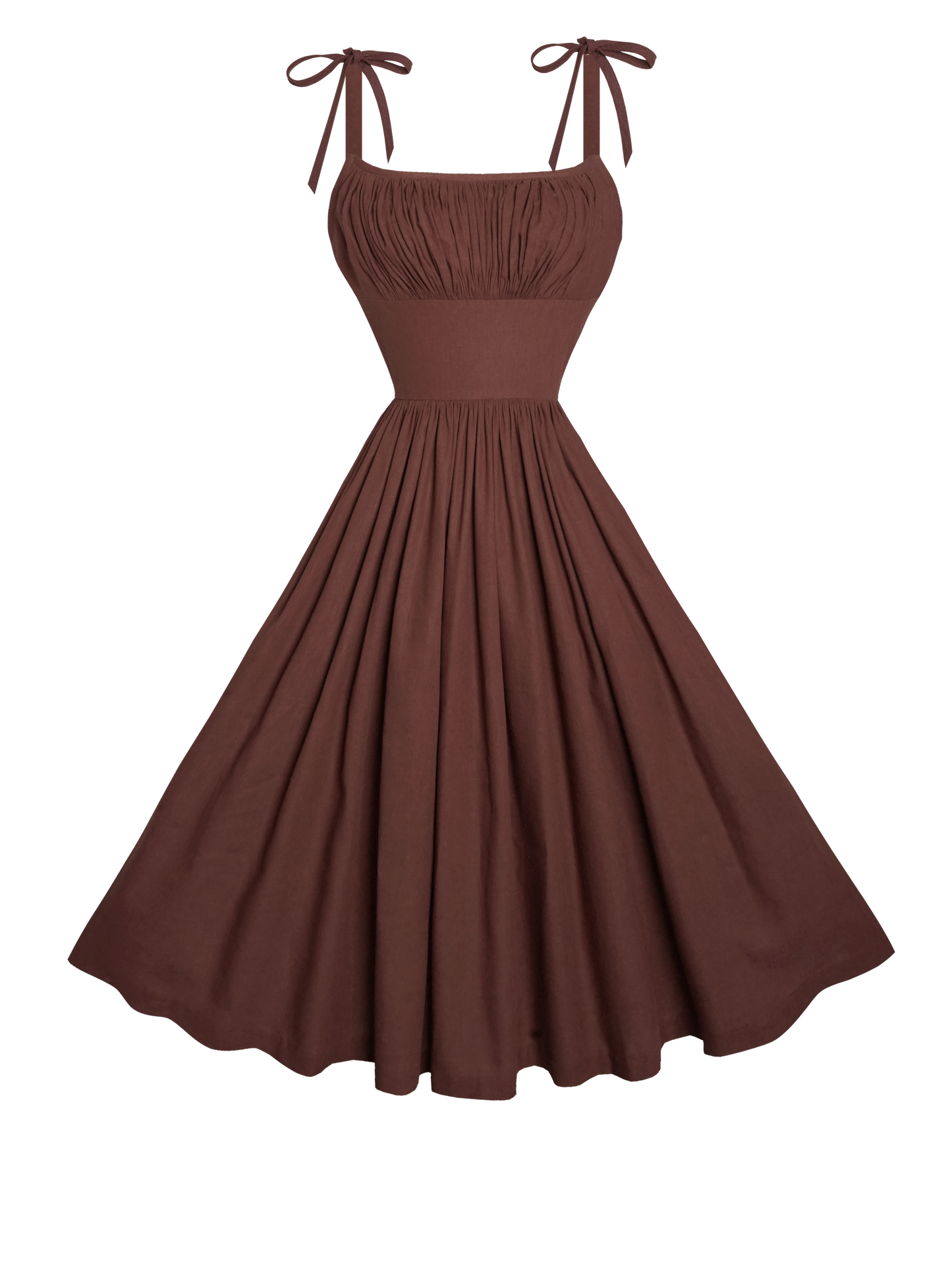 MTO - Kelly Dress in Walnut Linen