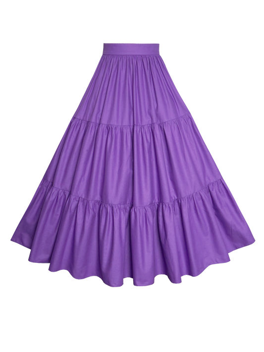MTO - Pippa Skirt Amethyst Purple Cotton