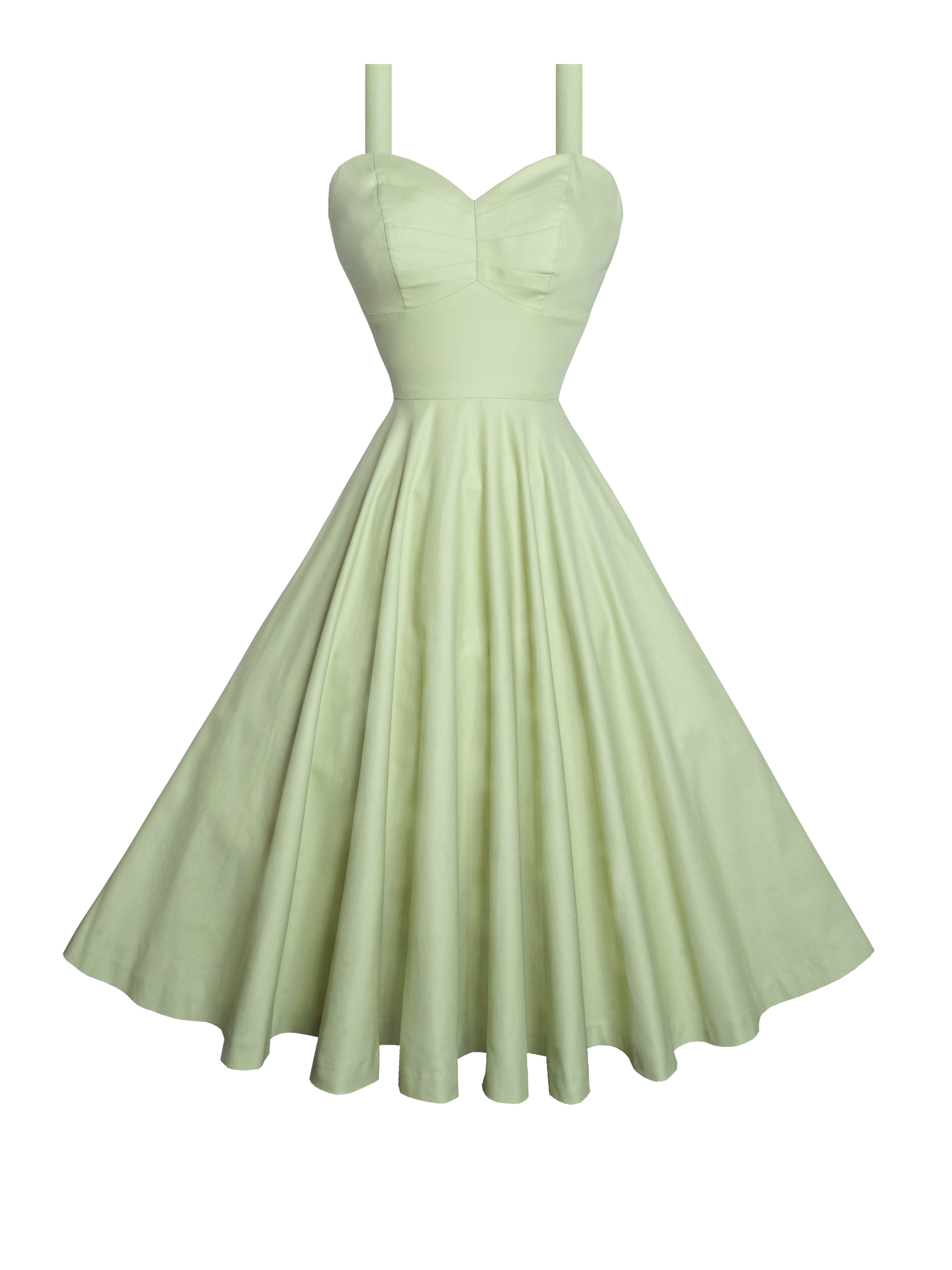 MTO - Catalina Dress Melon Green Cotton