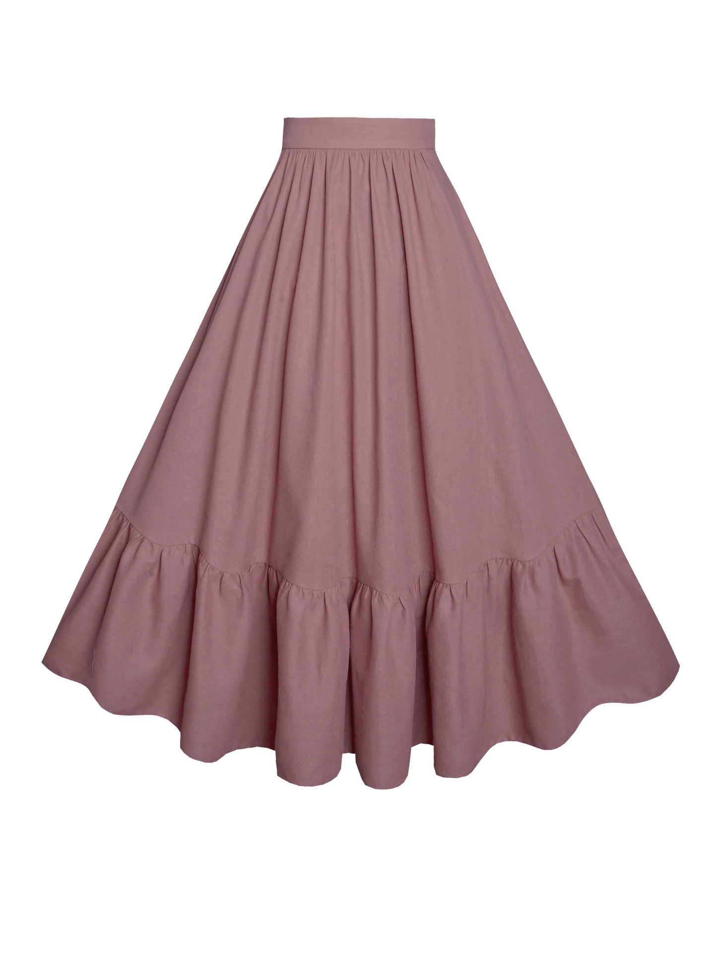 MTO - Rosita Skirt in Antique Rose Linen