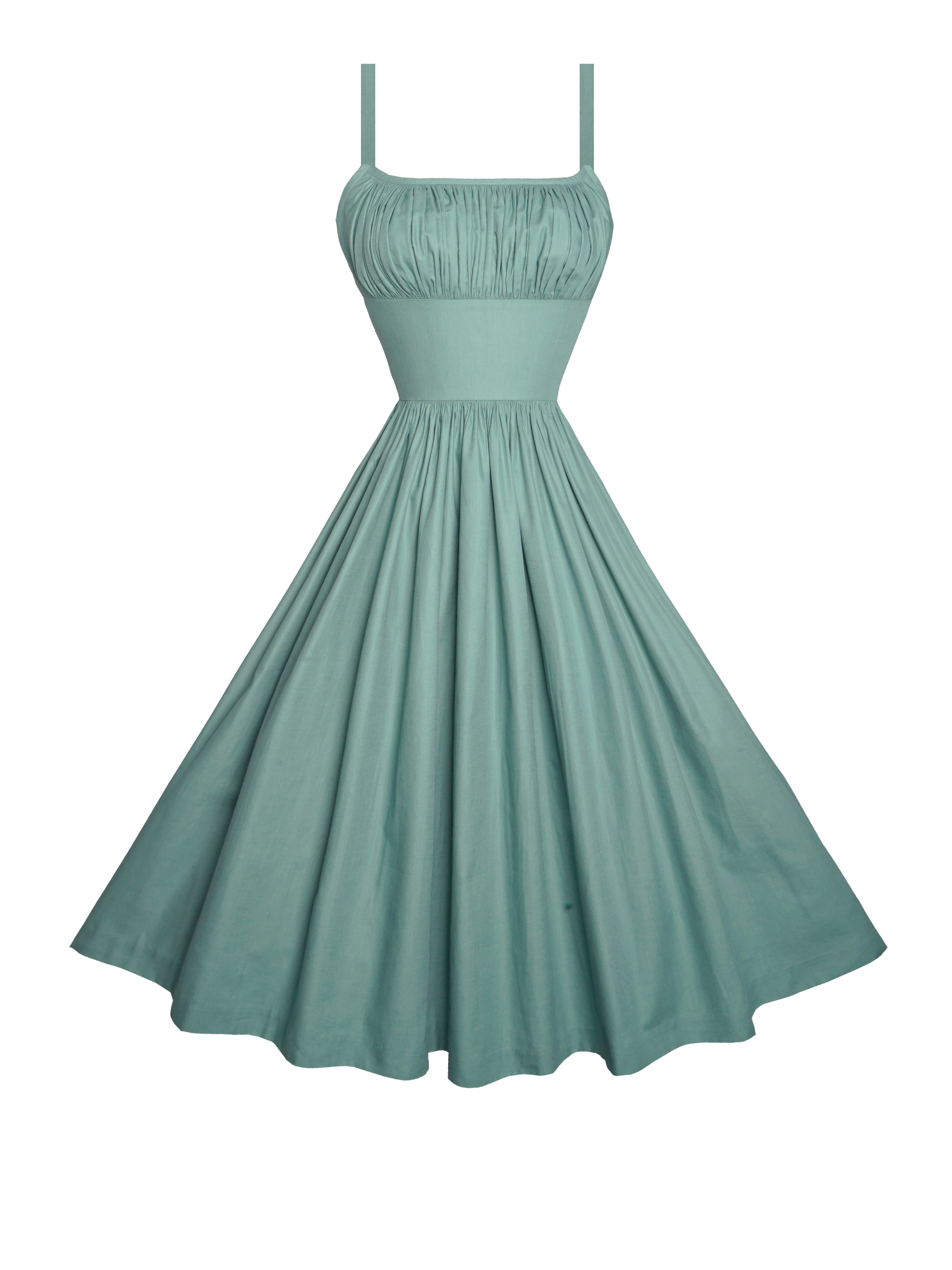 MTO - Grace Dress in Jade Green Cotton