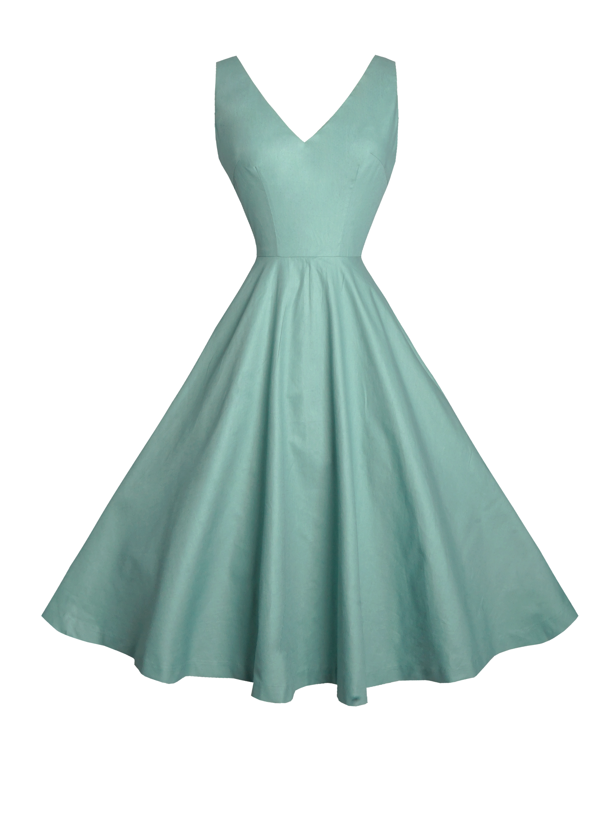 MTO - Diana Dress Jade Green Cotton
