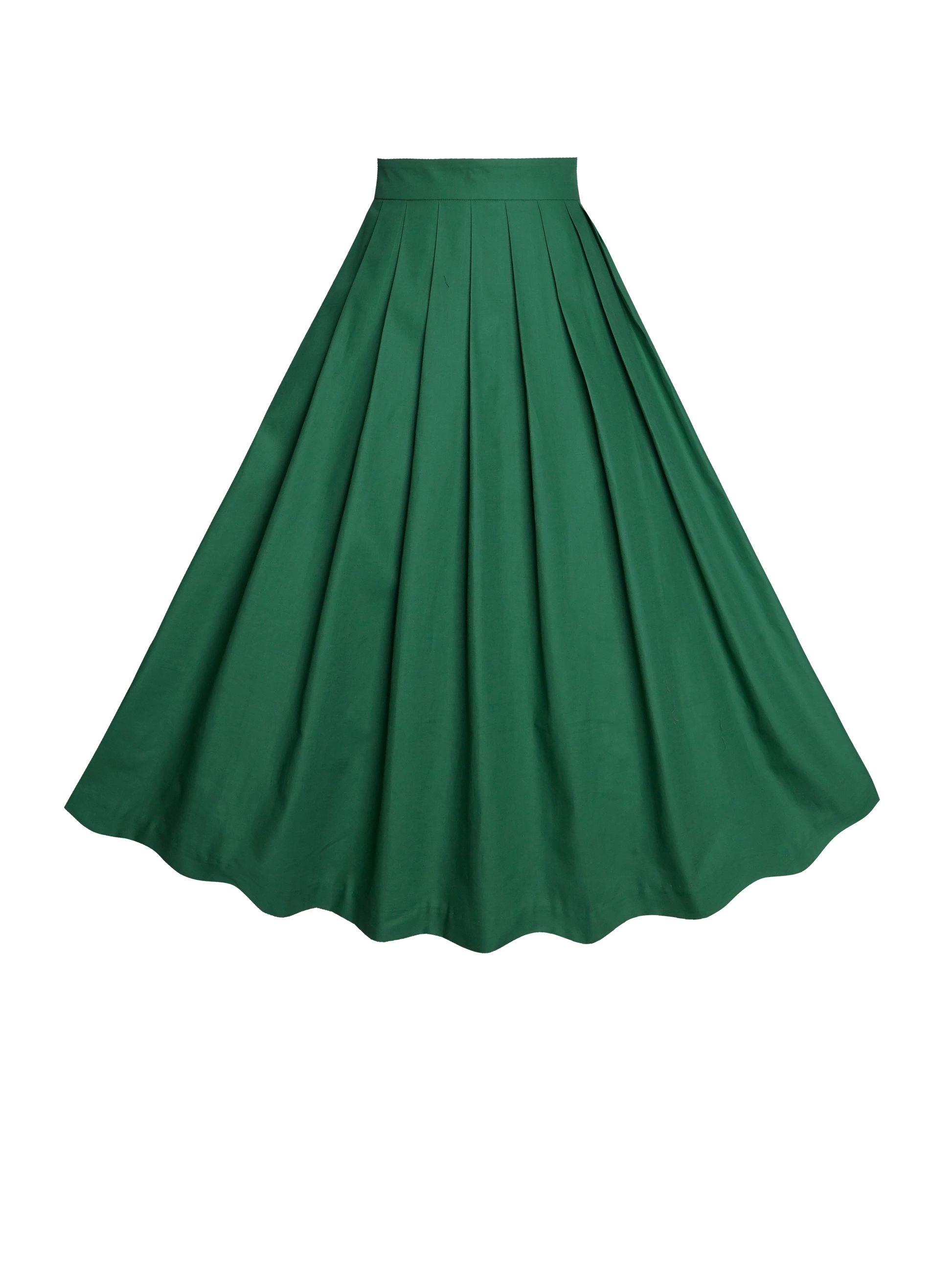 MTO - Ruby Skirt Pine Green Cotton