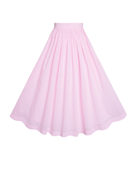 MTO - Lola Skirt "Dotted Swiss" Pale Pink