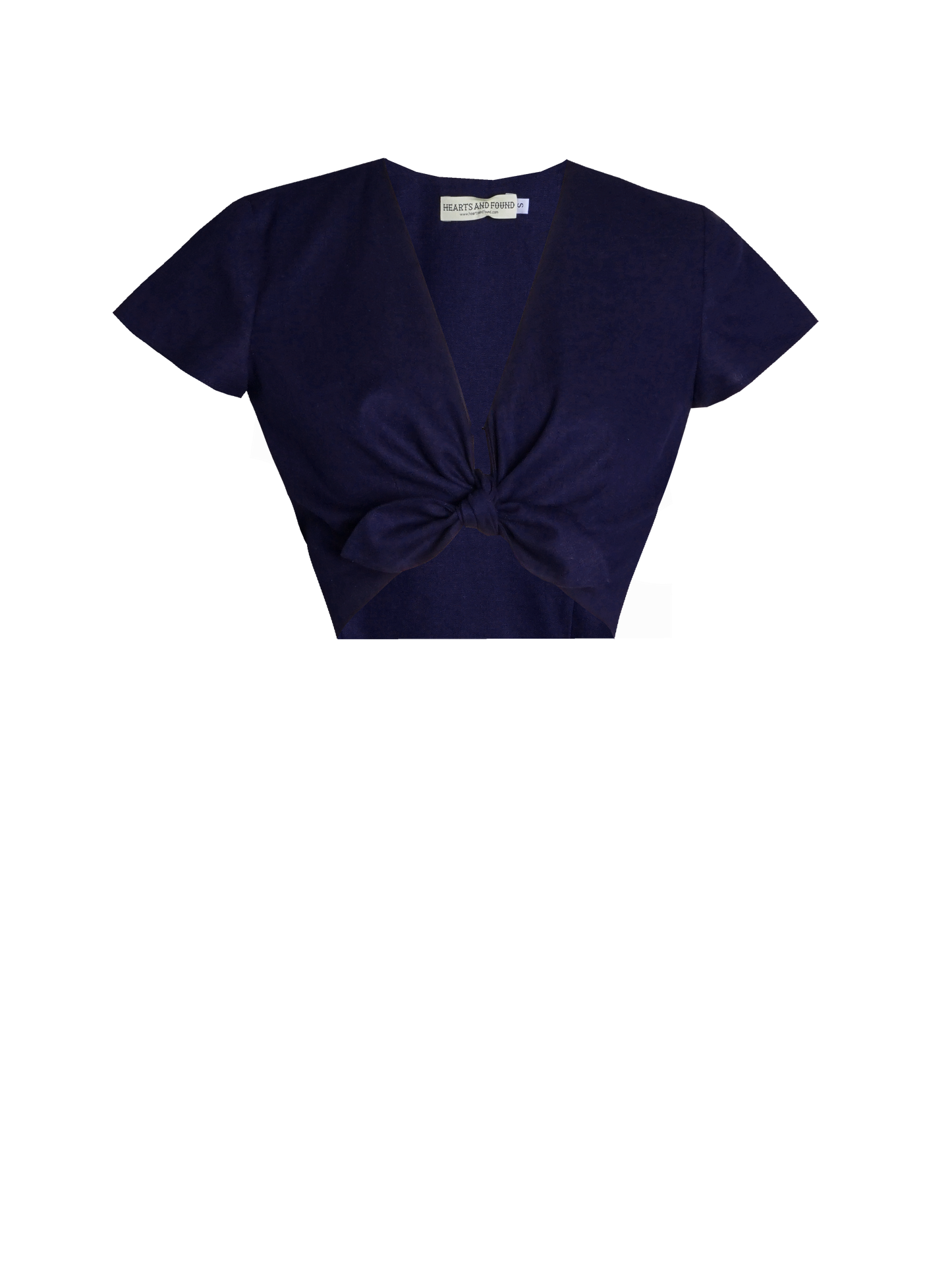 MTO - Joan Top in Indigo Blue Linen