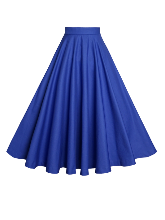MTO - Lindy Skirt Cobalt Blue Cotton