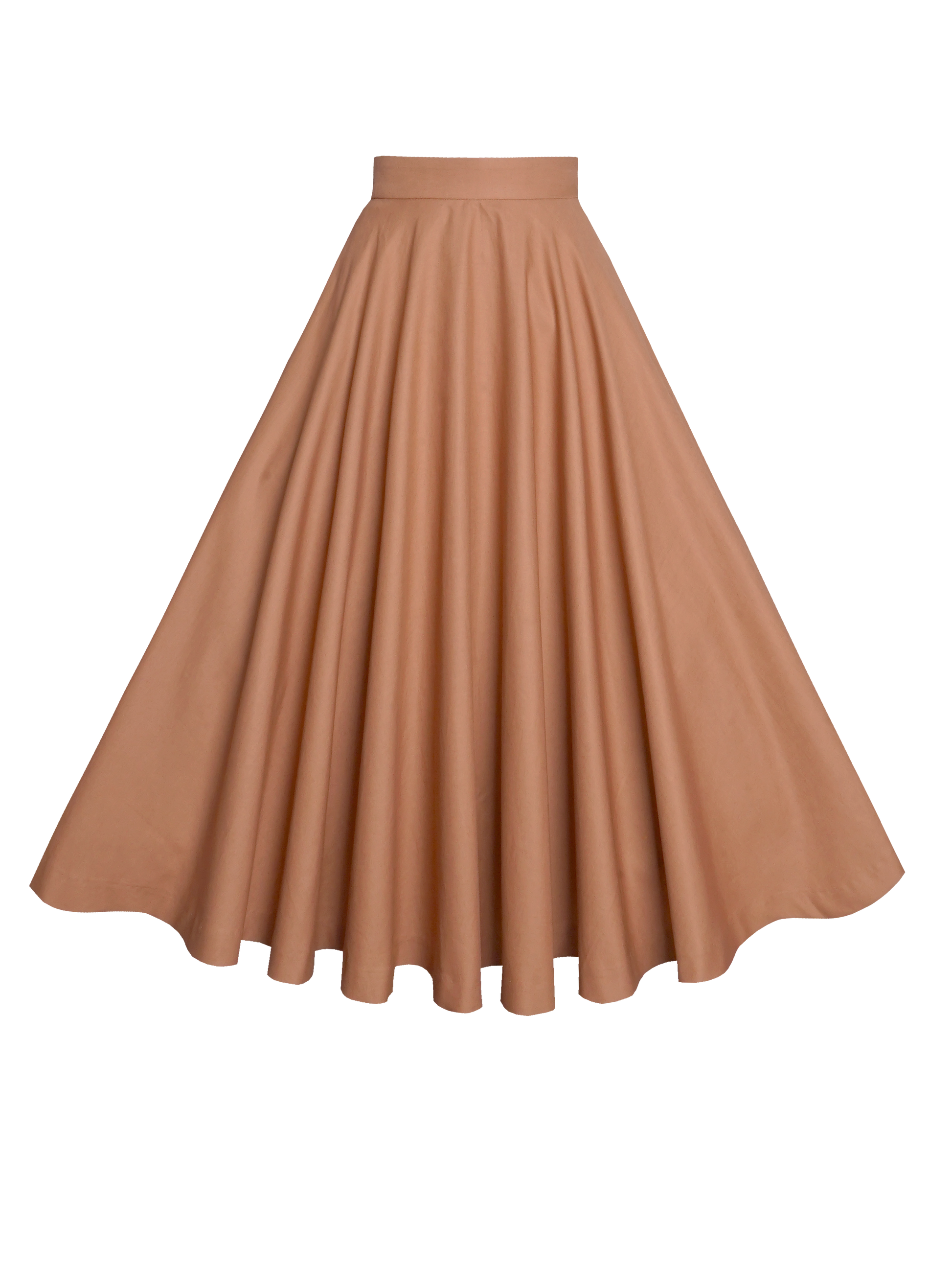 MTO - Lindy Skirt Chocolate Brown Cotton