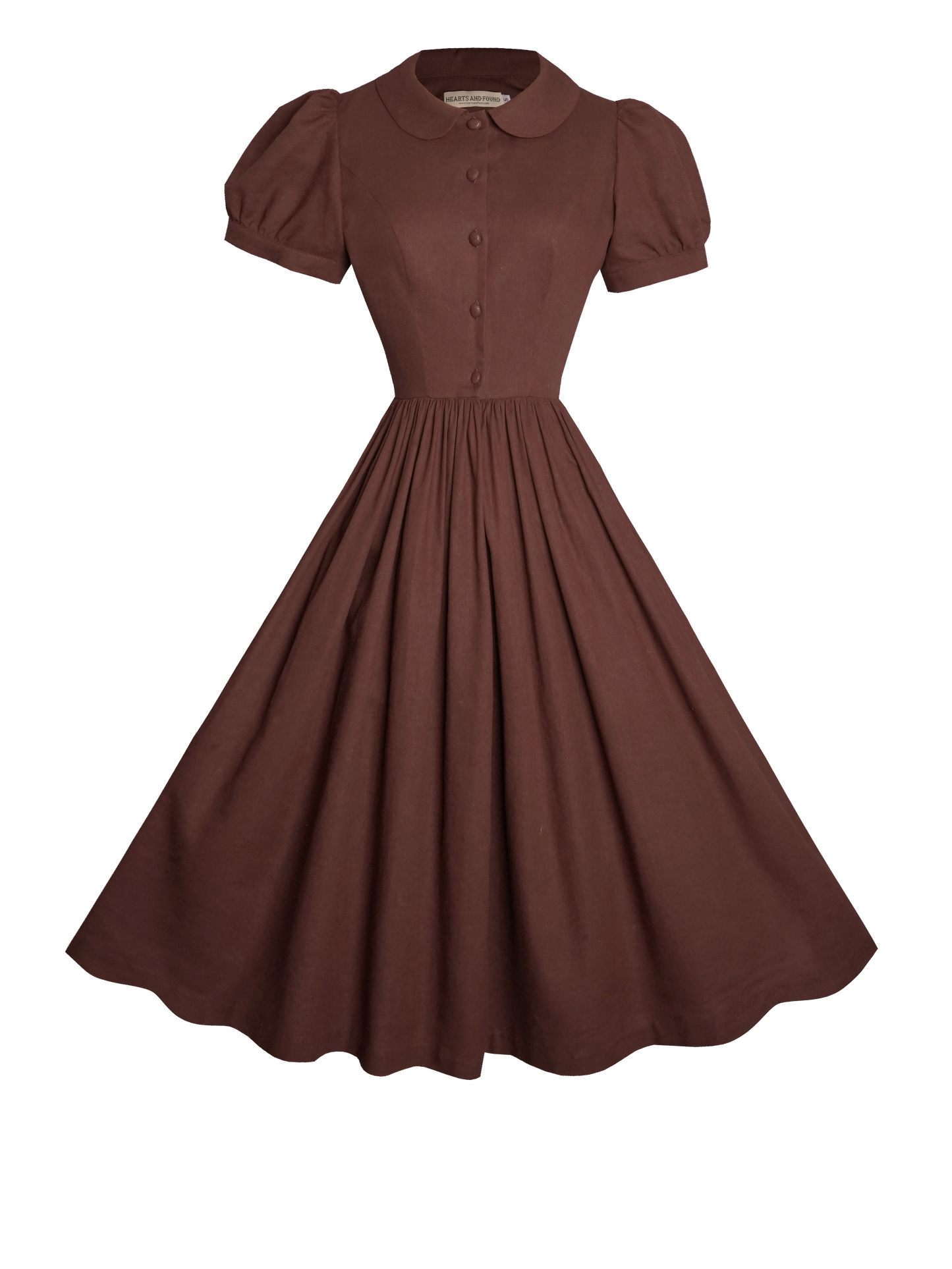 MTO - Amelie Dress in Walnut Linen