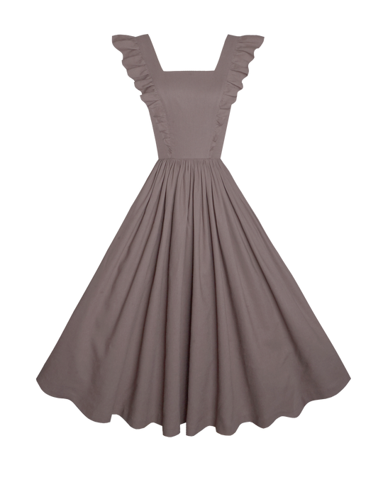 MTO - Lorraine Dress in Fawn Taupe Linen