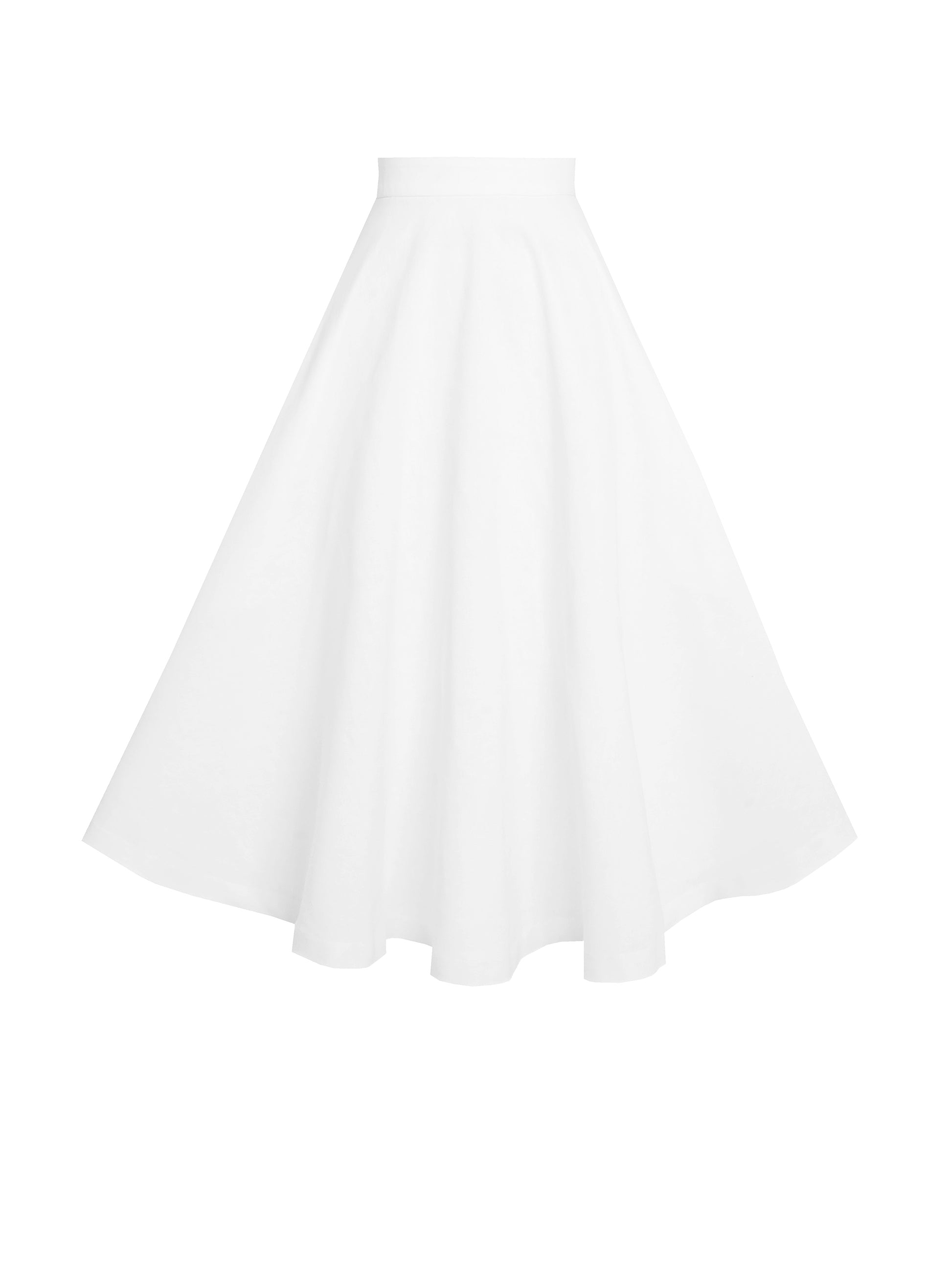 MTO - Lilian Skirt White Linen
