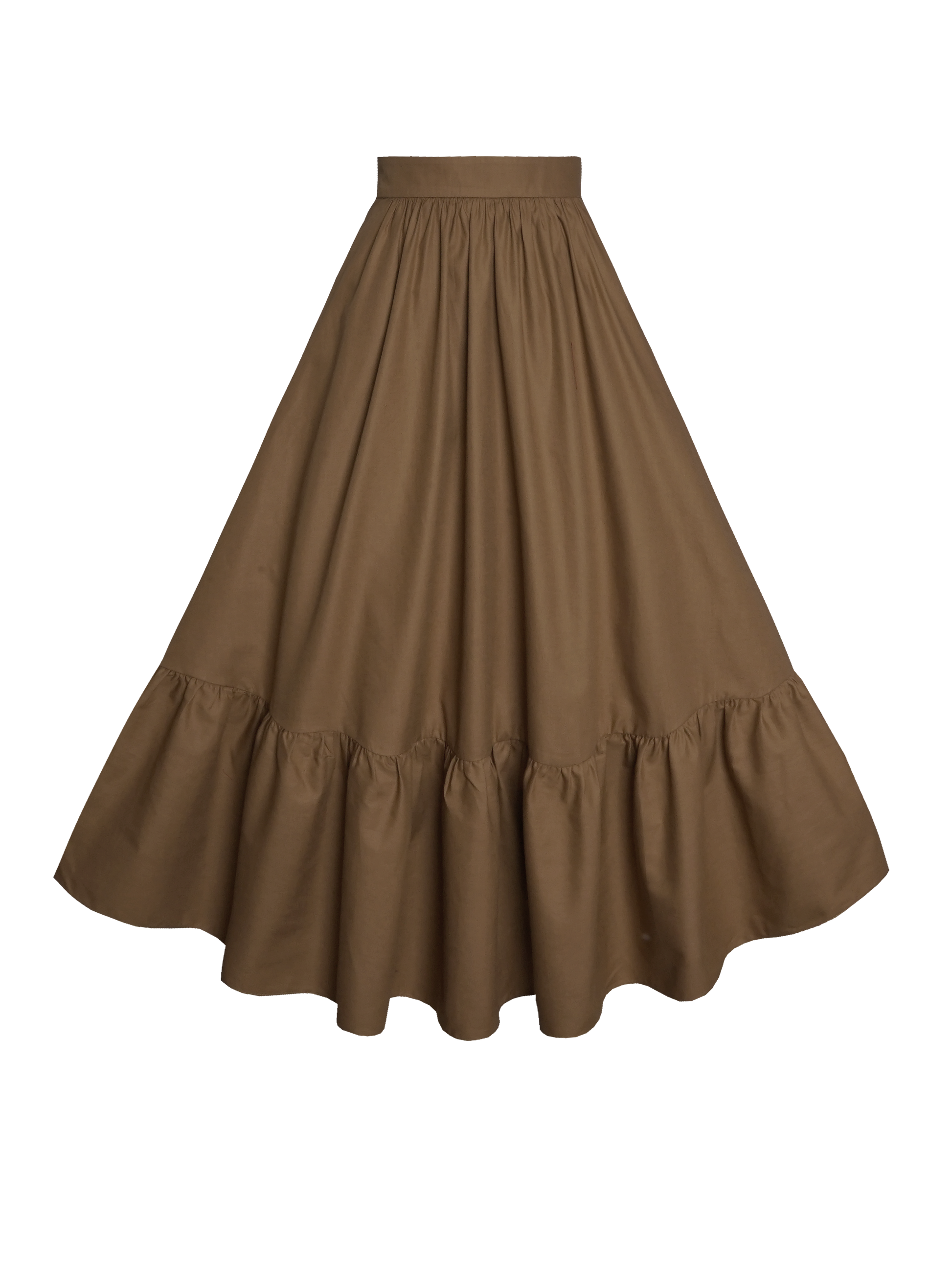 MTO - Rosita Skirt Coffee Brown Cotton